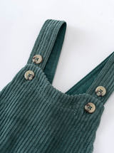 Organic Cotton Corduroy Overalls — Green