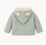 Blue Bear Knit Hooded Jacket
