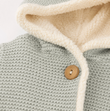 Blue Bear Knit Hooded Jacket