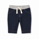 Dark Wash Pull-On Denim Pants