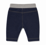 Dark Wash Pull-On Denim Pants