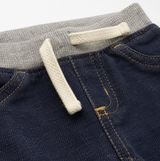 Dark Wash Pull-On Denim Pants