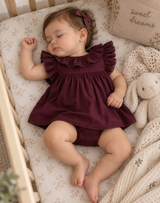 Mulberry Ruffle Playsuit