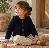Midnight Ruffle Cardigan