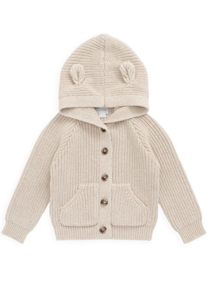 Bear Cardigan - Oat