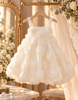 Lost In Roses Dress - White