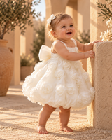 Lost In Roses Dress - White