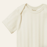 Short-sleeve organic cotton baby bodysuit – view 2