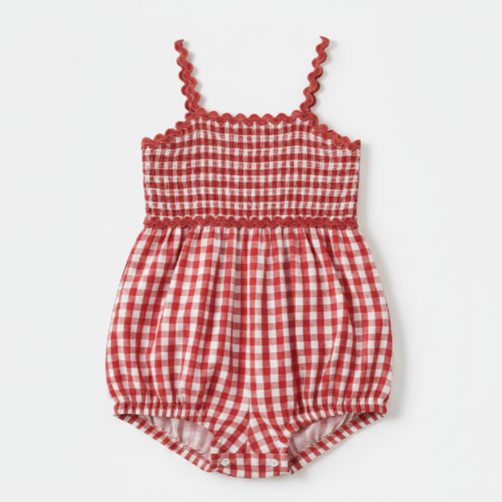 Checkered Picnic Romper