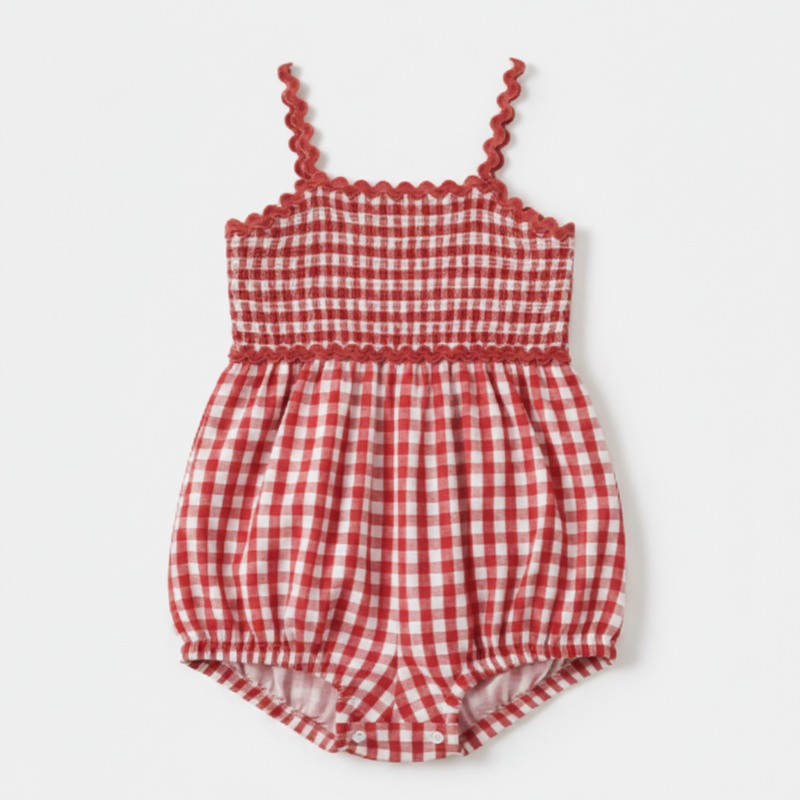Checkered Picnic Romper