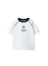 White soccer print baby t-shirt, pre-loved