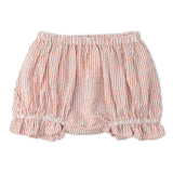 Coral stripe smocked top and bloomer baby set – view 4