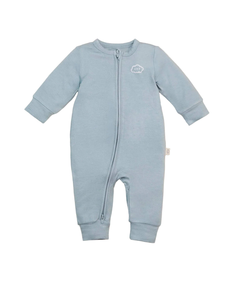 Bamboo Growsuit — Dusk Blue