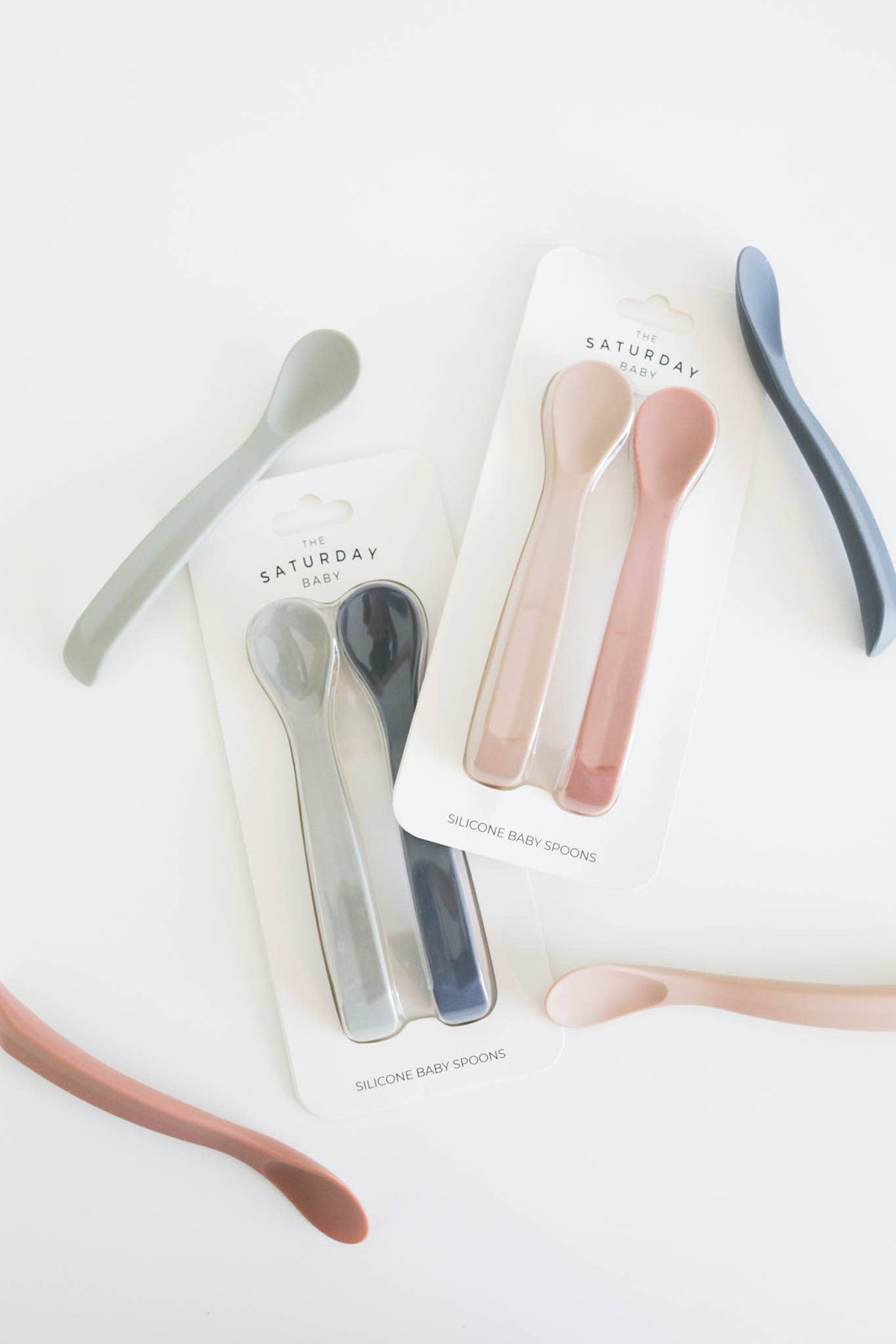 First-Foods Silicone Spoon Set -The Saturday Baby