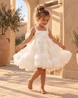 Lost In Roses Dress - White