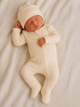 Snow Organic Waffle Baby Footie