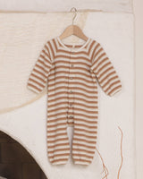 Spice stripe waffle baby jumpsuit (vendor placeholder photo)