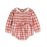 Gingham Organic Cotton Romper — Honey & Stitch baby & toddler clothing