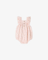 Heart confetti print cotton baby romper – view 3