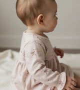 Swan print tiered jersey baby dress – view 3