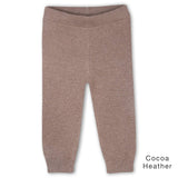 Organic Knit Cotton Cotton Leggings- Cocoa Heather