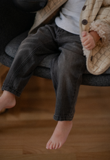 Black Straight-Leg Kids Jeans (vendor placeholder photo)
