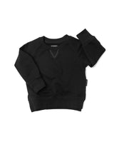 Black Stretch Cotton Kids Pullover (vendor placeholder photo)