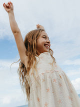 Starfish Print Organic Cotton Toddler Dress