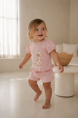 Pink Baby Top - 100% Cotton Organic  Made in Italy